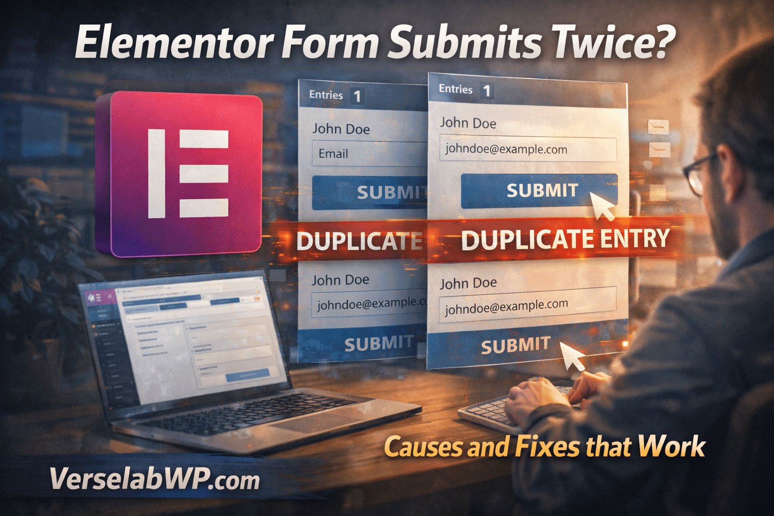 Elementor Form Submits Twice? Fix Duplicate Entries and Emails