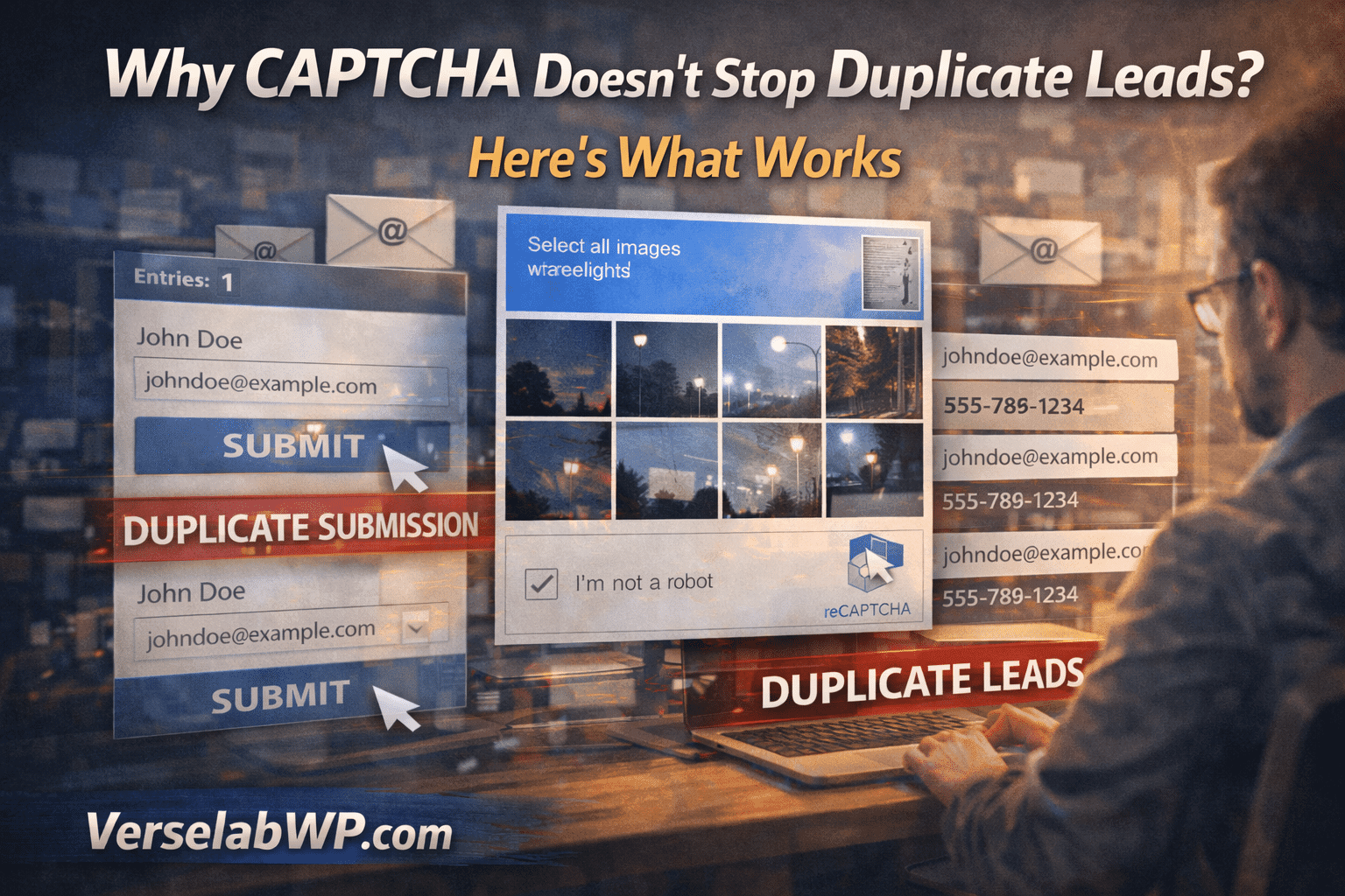 Why CAPTCHA Doesn’t Stop Duplicate Leads (And What to Do Instead)