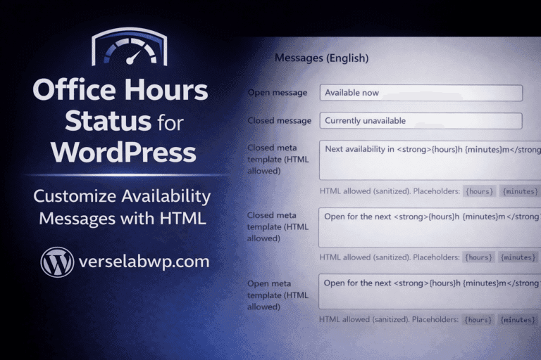 customize availability
