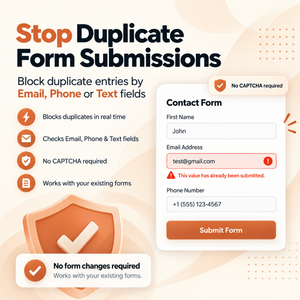 Stop Duplicate Form Submissions