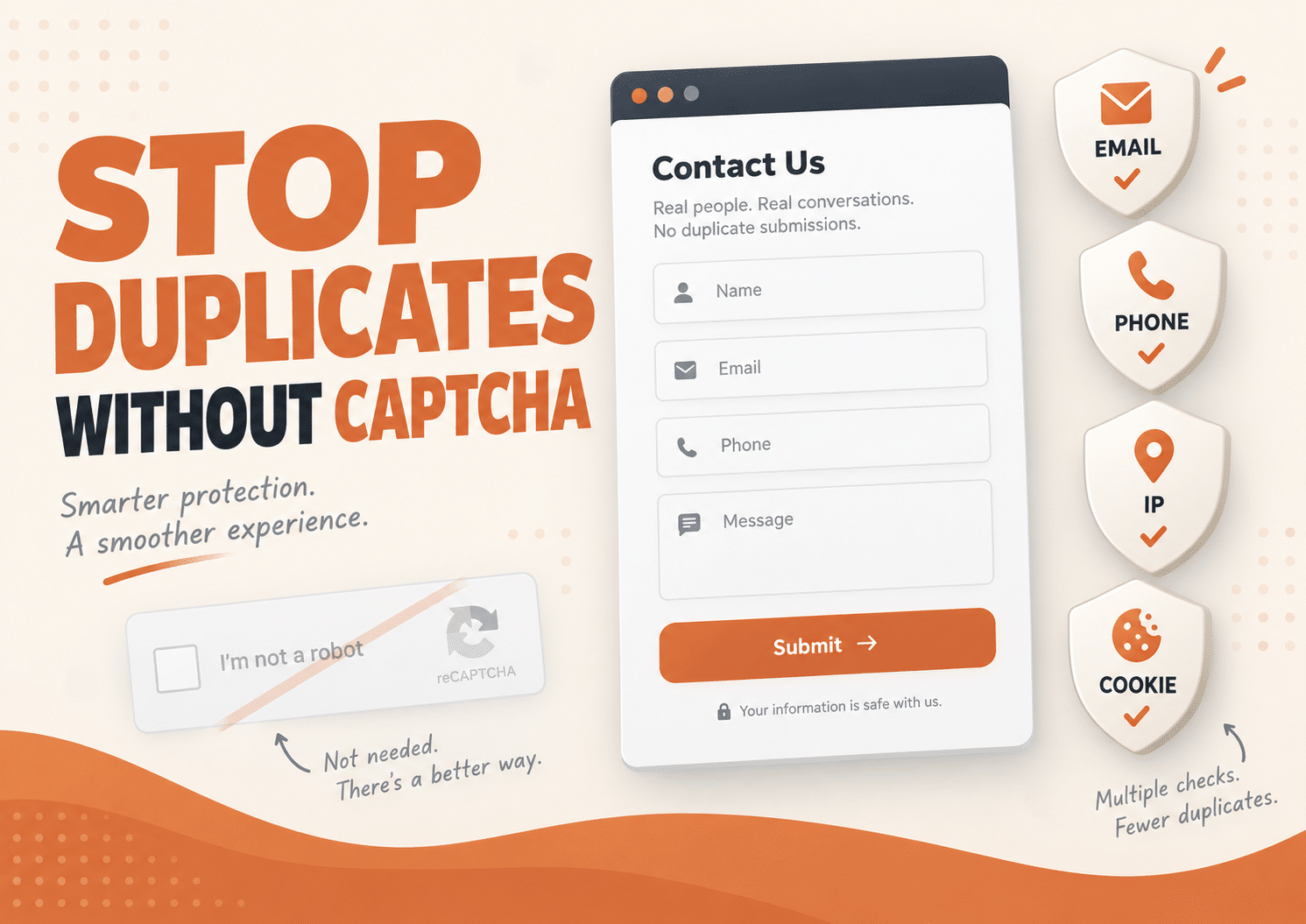 How to Prevent Duplicate Form Submissions Without CAPTCHA in WordPress